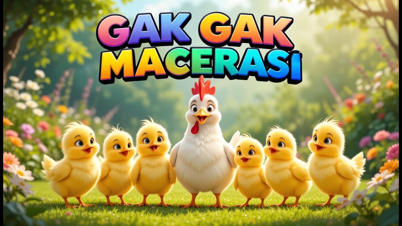 5 K&uuml;&ccedil;&uuml;k Civciv - Gak Gak 🐣 Eğlenceli &Ccedil;ocuk Şarkısı