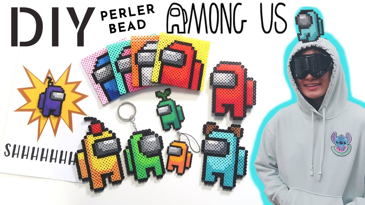 DIY Among Us Easy Perler Bead Crafts & Costume Tutorial