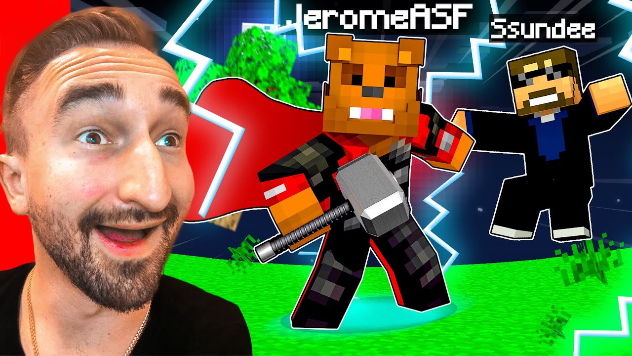 Becoming THOR In Minecraft INSANE CRAFT W/ Ssundee