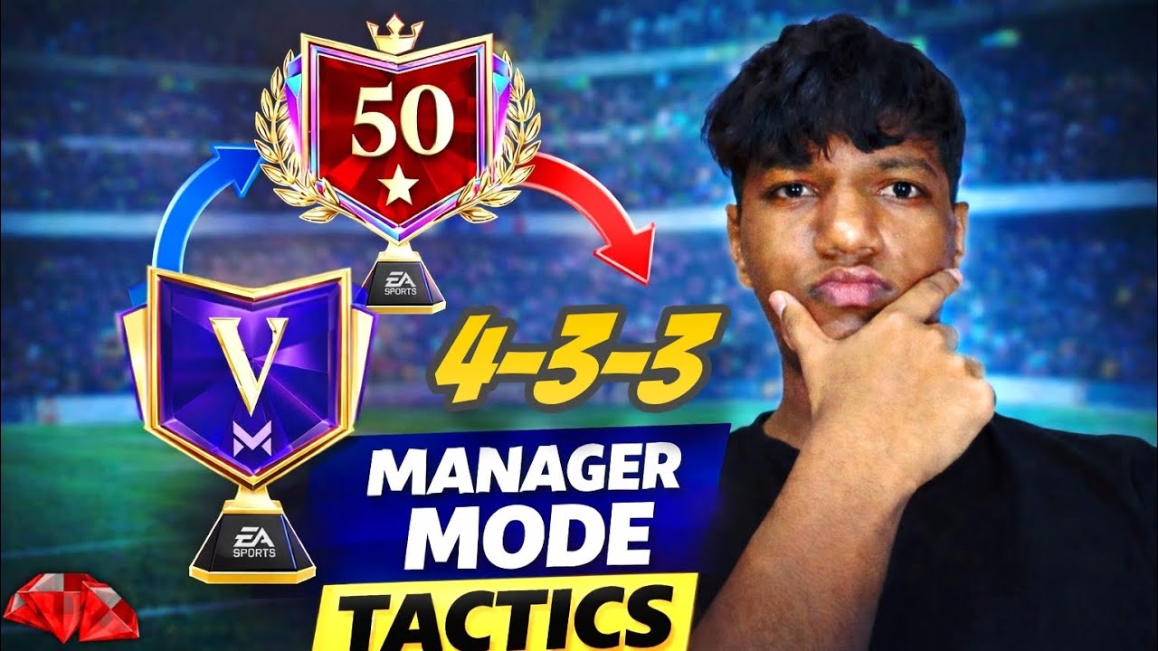 Best Manager Mode Tactics For 4-3-3 Formation In FC MOBIEL 🌪️ #fcmobile 