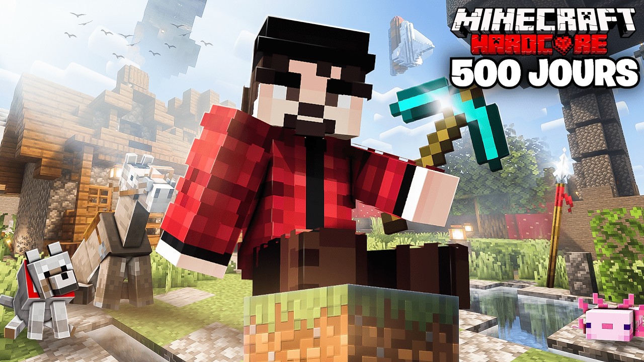 J'ai Survécu 500 JOURS en SKYBLOCK Hardcore sur Minecraft ! [FILM COMPLET]