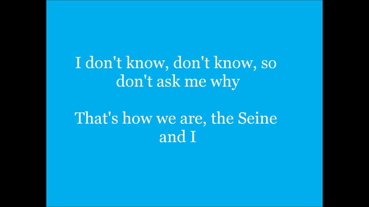 The Seine - A monster in Paris Lyrics (In English)