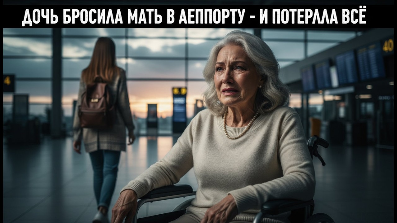 Дочь оставила мать в аэропорту + и улетела одна навсегда