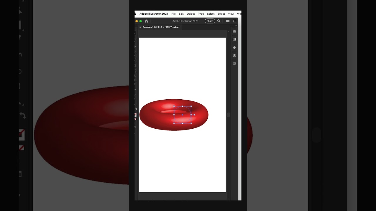 3D Object Wireframe Effect in Adobe Illustrator