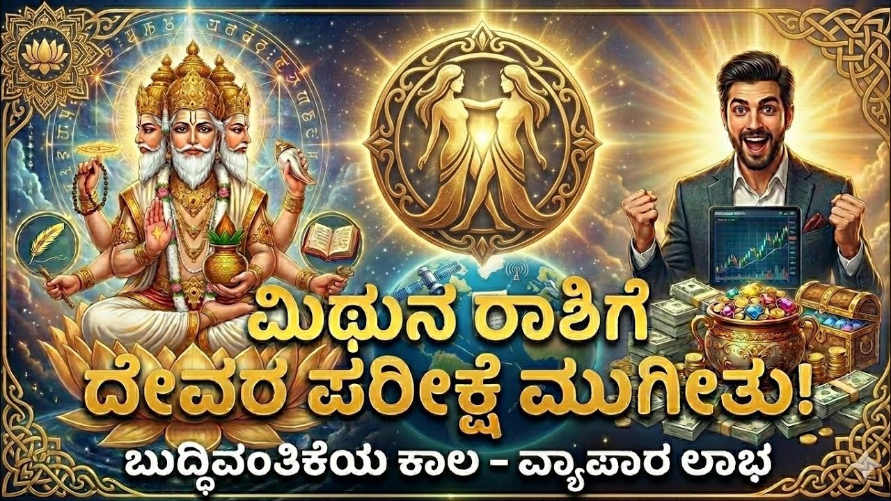 ಮಿಥುನ ರಾಶಿಯವರಿಗೆ ದೇವರ ಪರೀಕ್ಷೆ ಮುಗಿಯುತ್ತಿದೆ - ಫಲಿತಾಂಶ ಸಿಗುವ ಸಮಯ | Mithun Rashi Prediction 2026