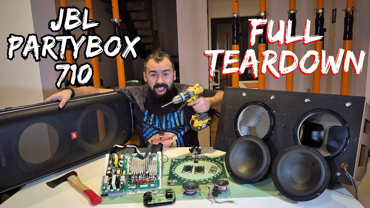 Полная разборка JBL Partybox 710