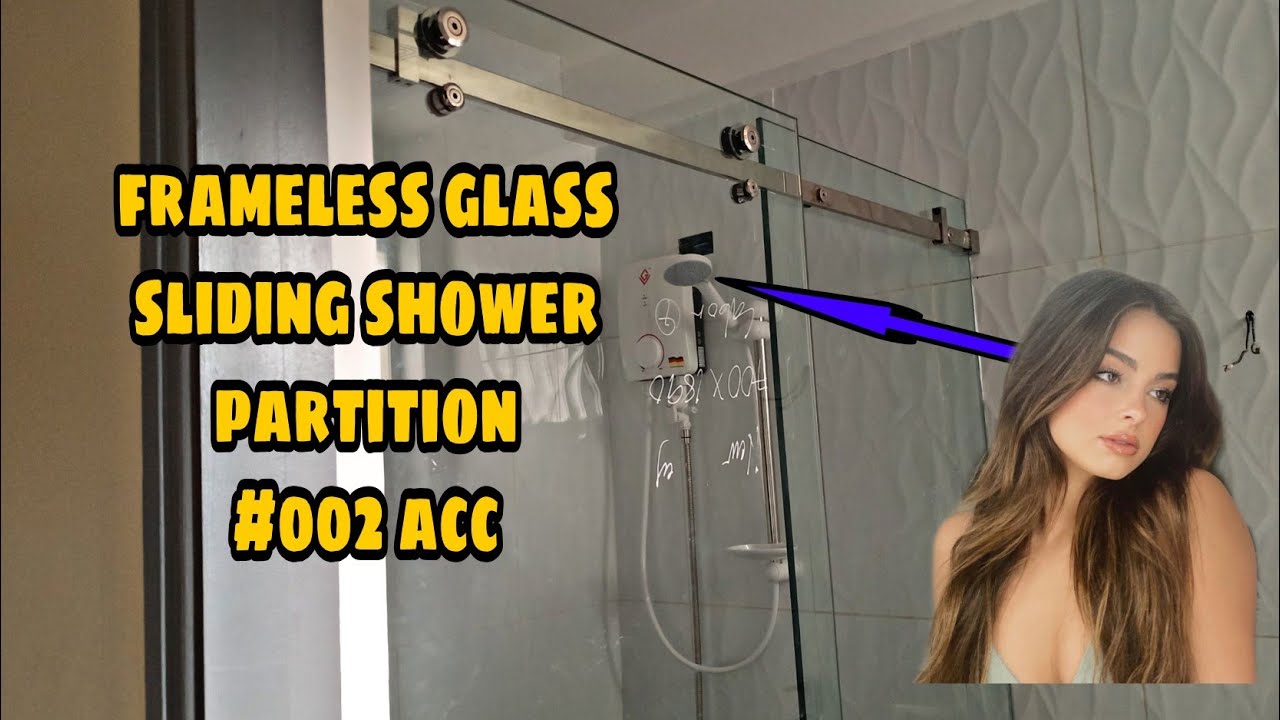 #tips paano mag kabit ng frameless glass sliding shower partition,#002 accesories