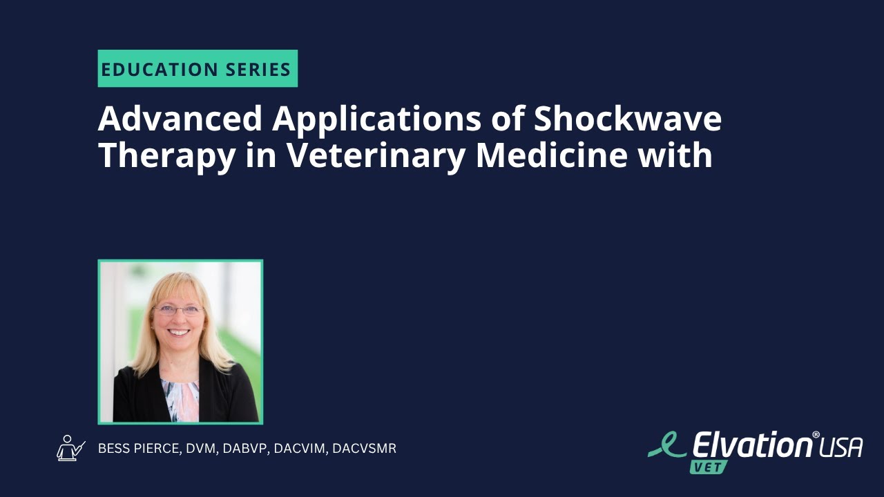Advanced Applications of Shockwave Therapy in Veterinary Medicine with Dr. Bess Pierce
