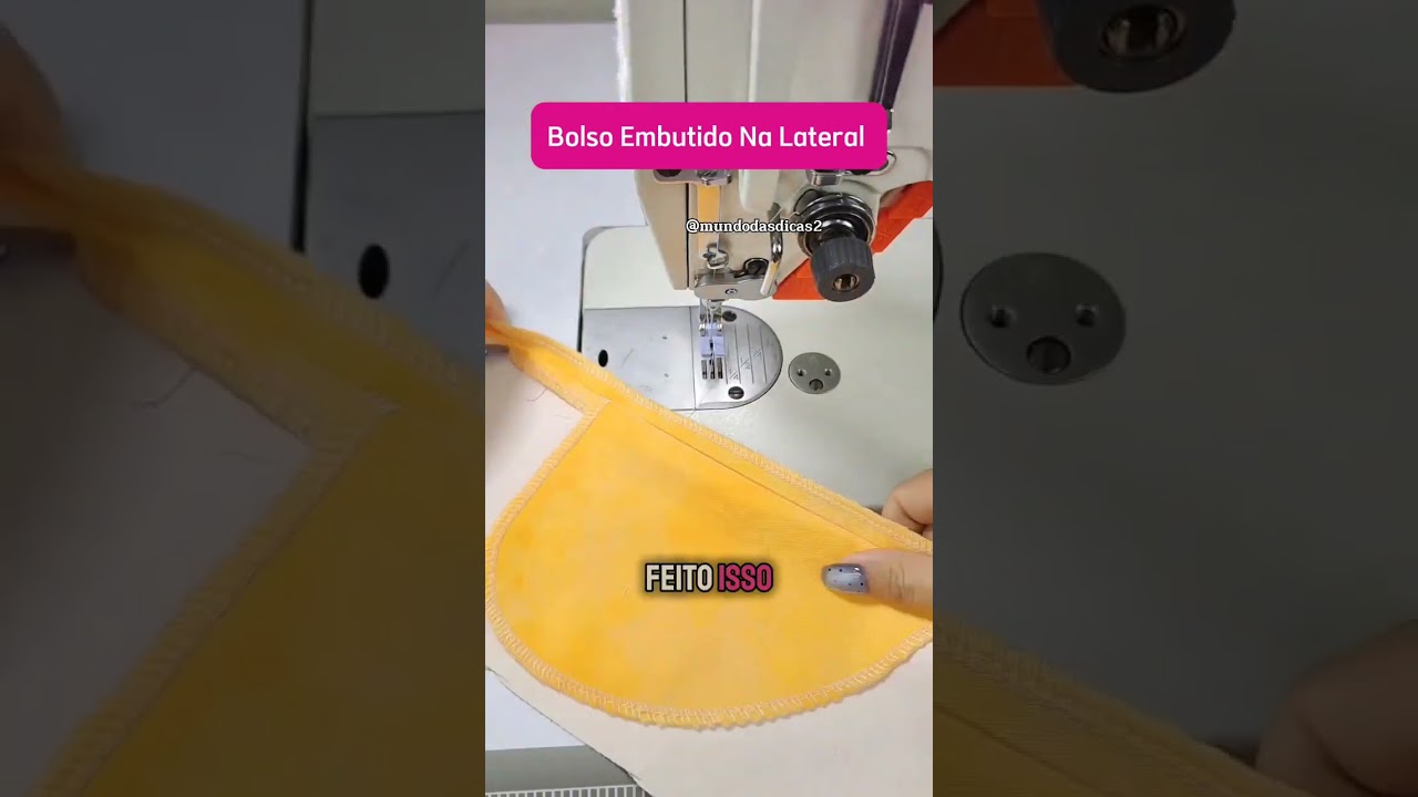 Aprenda Essa Nova T&eacute;cnica de Costura Para Bolso Embutido na Lateral