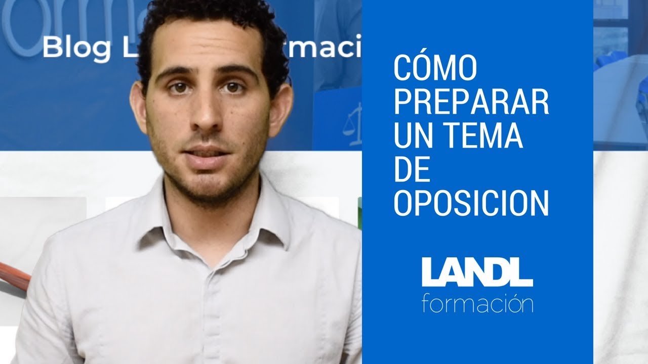 Pasos para preparar un tema de oposición