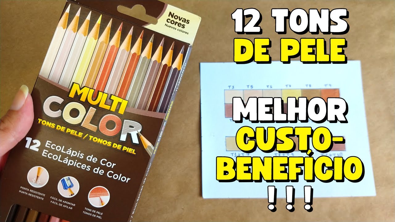 Lápis de Cor MULTICOLOR - TONS DE PELE