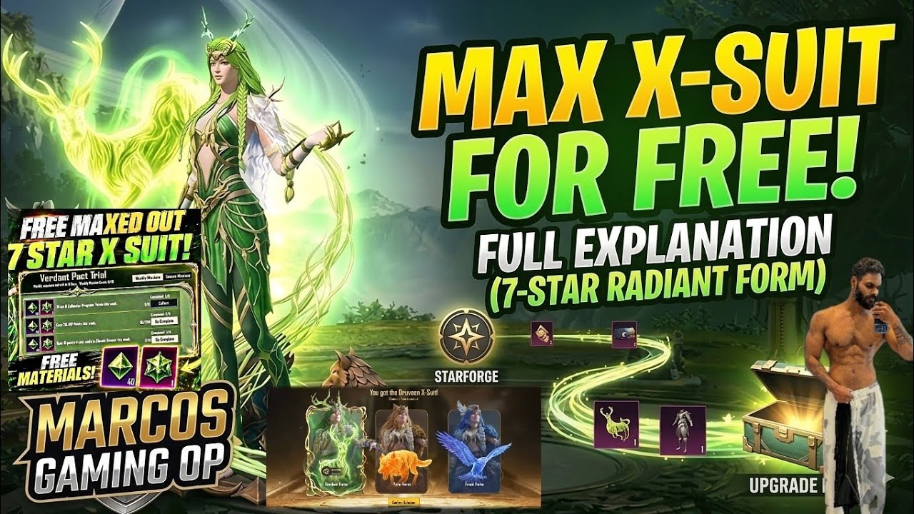 Only 10 UC Spin Luck! 😍 Unlocking Verdant Druvaen X-Suit + Free Upgrade Missions Guide!