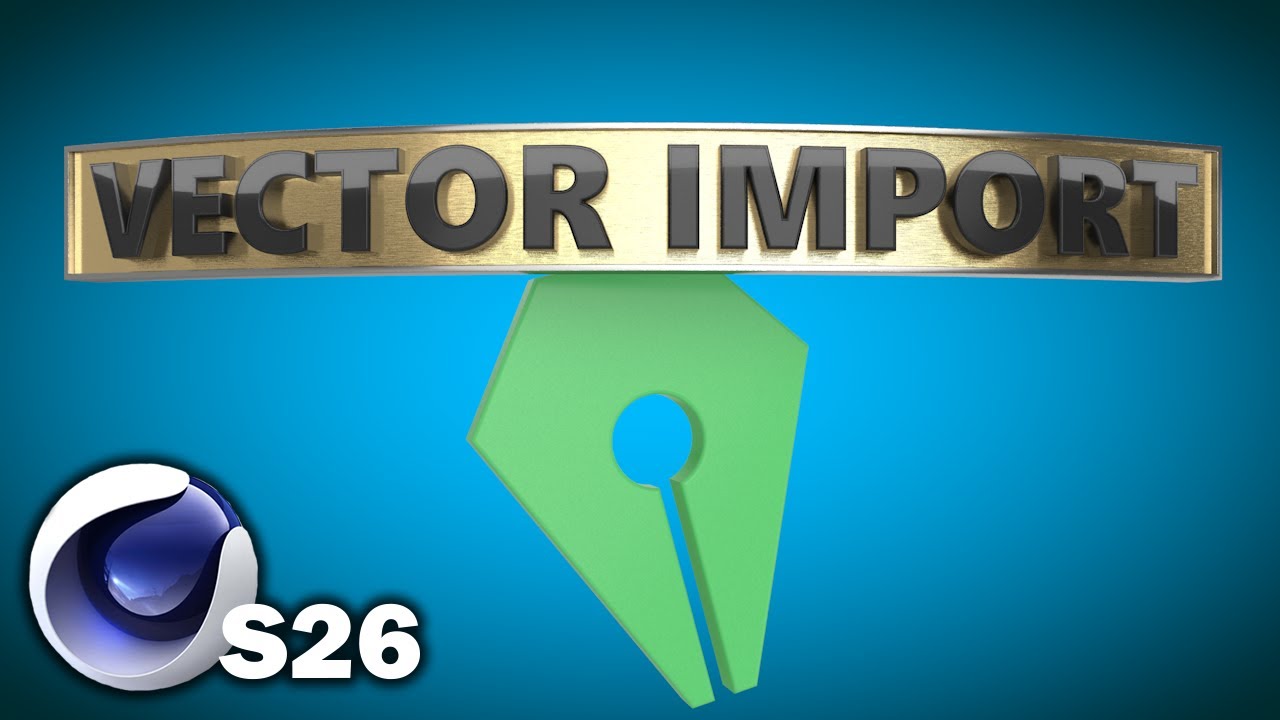 Cinema 4d S26: Vector Import (How to import an Ai file)