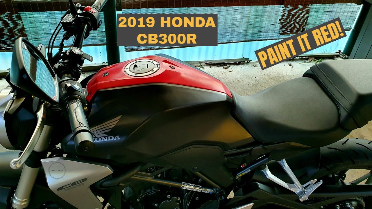 2019 Honda CB300R Tank Cover Removal And Paint