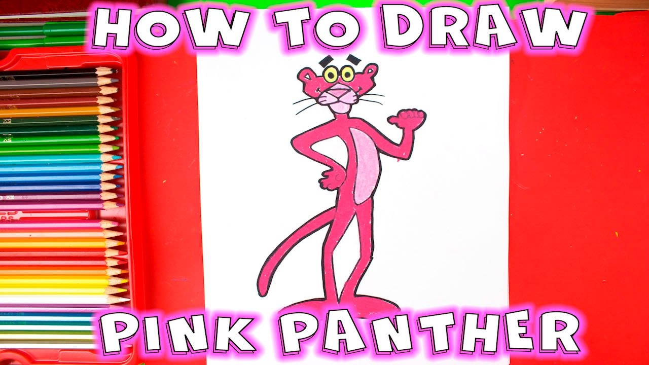 How to Draw the Pink Panther - how to draw the pink panther step by step