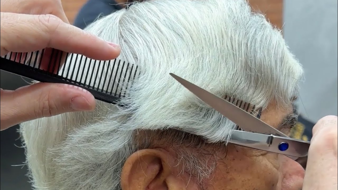 Como fazer corte social todo na tesoura com técnicas de pente corrido passo a passo