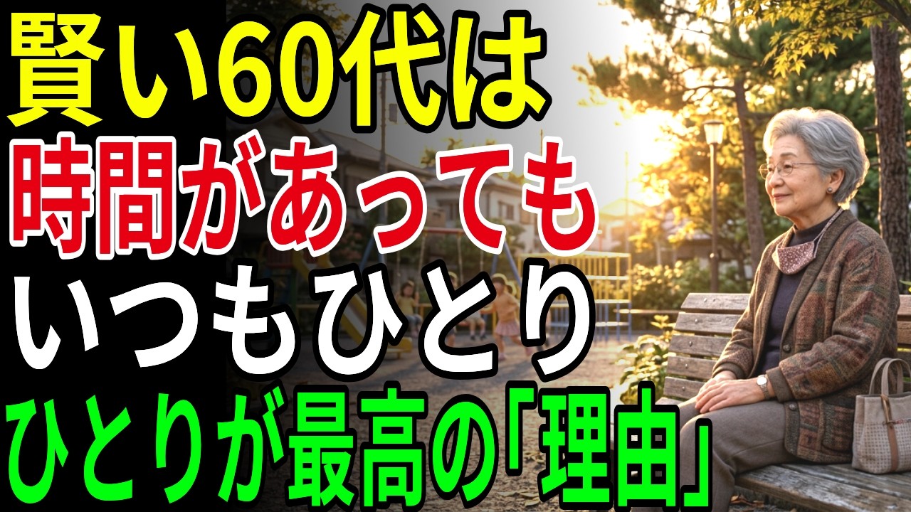 60歳から一人はむしろ祝福｜老後を一人で穏やかに生きて旅立つための5つの方法｜オーディオブック｜老後の知恵