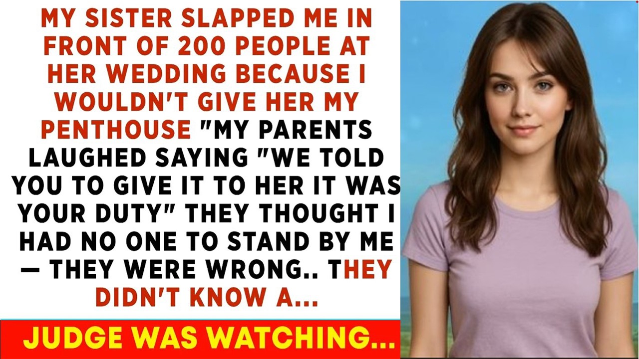 She Slapped Me at Her Wedding for Refusing to Give Up My Penthouse—So I Took Her to Court