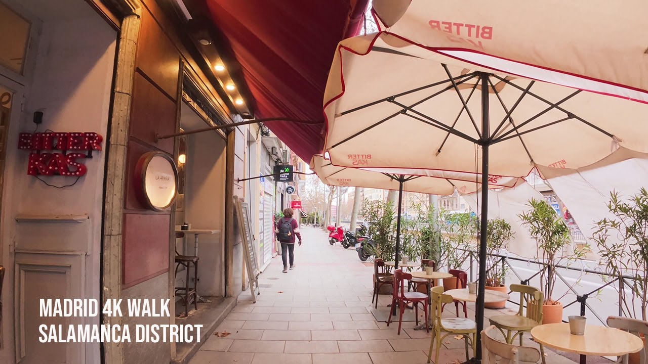 Madrid 4K Walk · January 23, 2026 · A Rainy Afternoon in Salamanca