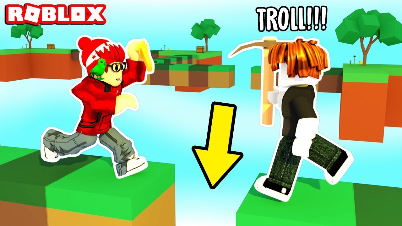 NEJLEPŠÍ NOOB TROLLING! | Roblox Skywars