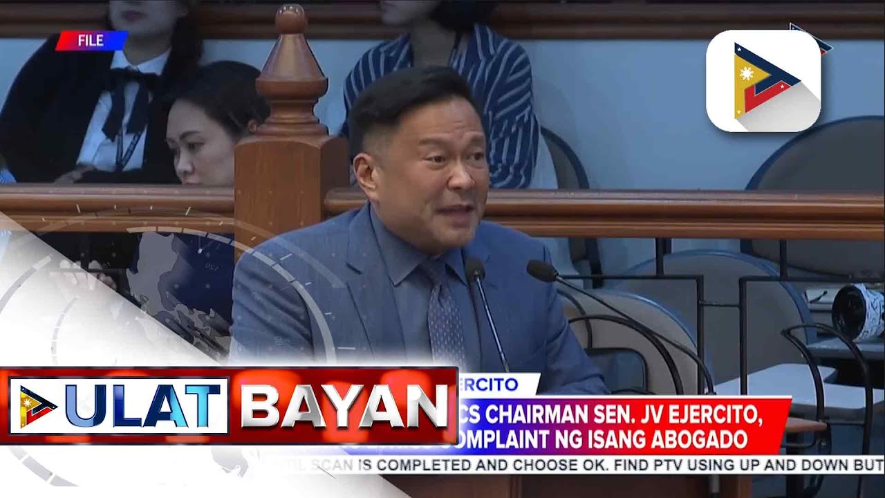 Senate Committee on Ethics and Privileges chairperson Sen. JV Ejercito, sinampahan ng ethics...