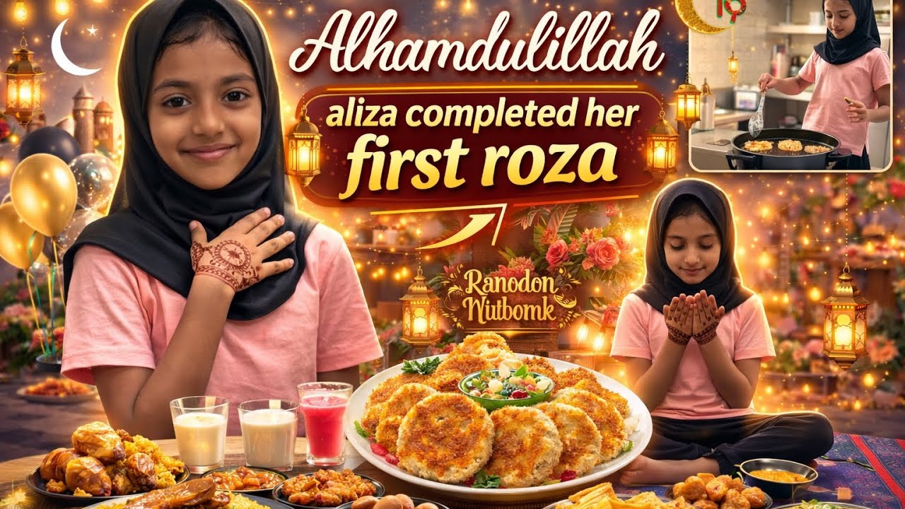 Alhamdulillha Aliza Completed Her First Roza/ನನ್ನ ಮಗಳ ಮೊದಲ ಉಪವಾಸ ಪೂರ್ಣ ಆಯಿತು ಅಲ್ಹಮ್ದುಲಿಲ್ಲಾಹ 🤲🏻