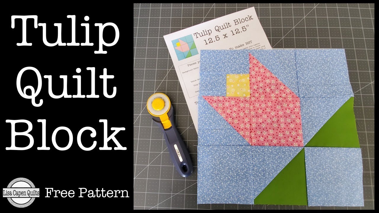 Tulip Quilt Block Tutorial - Live hangout with Lisa Capen Quilts