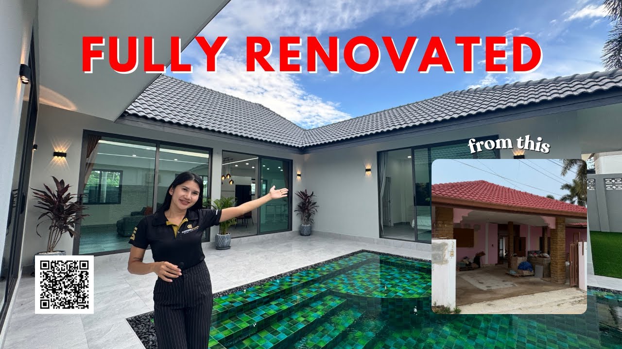 Fully RENOVATED Pool Villa at Mabprachan Lake, East Pattaya. 11.9m Baht