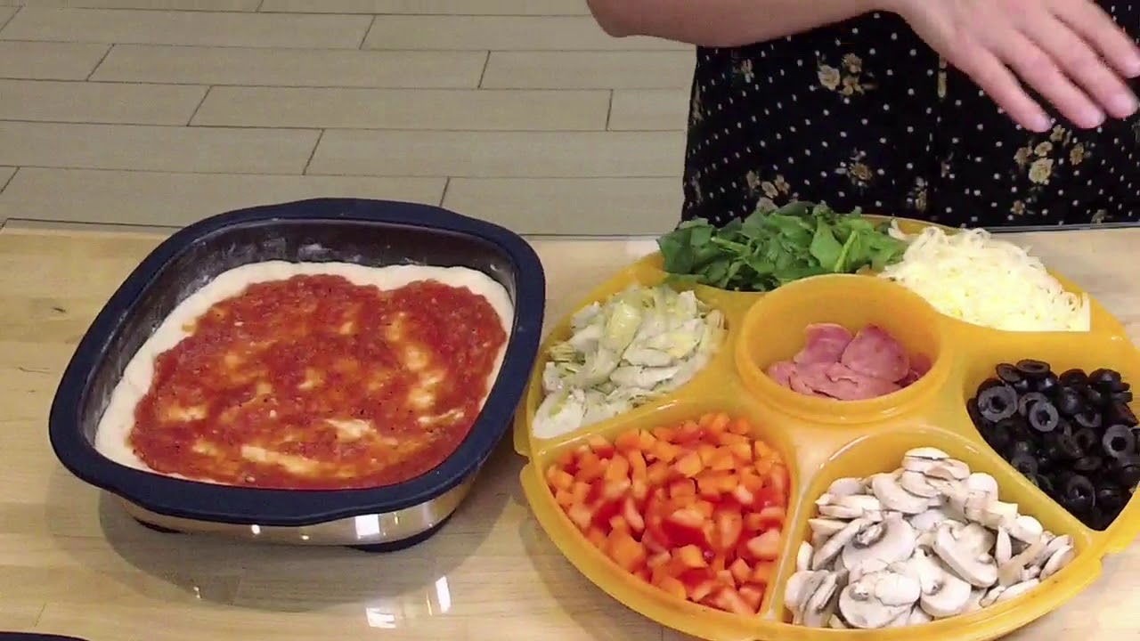 Pizza facile dans micro grill Tupperware