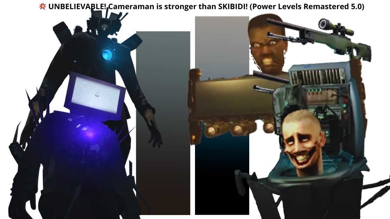 💥 UNBELIEVABLE! Cameraman is stronger than SKIBIDI! (Power Levels Remastered 5.0)