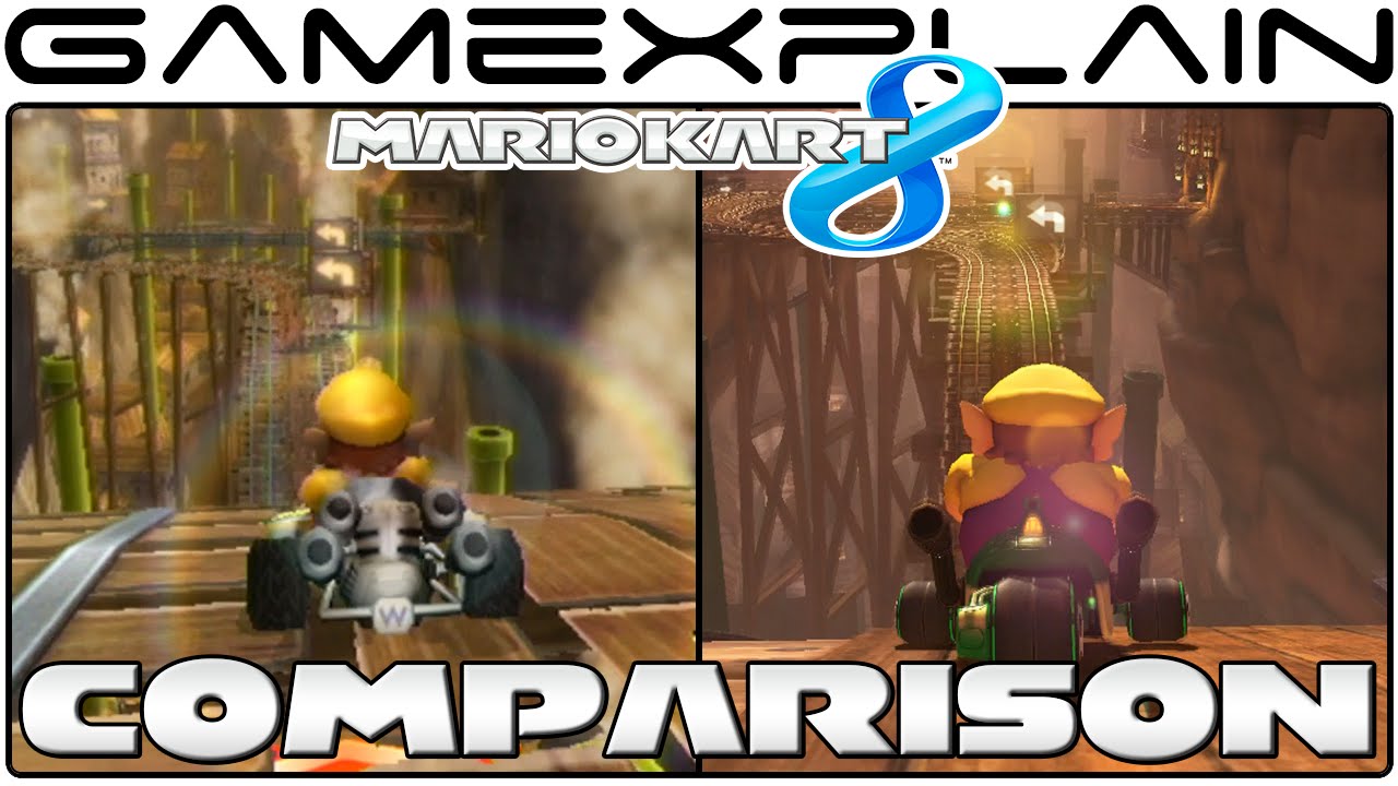 Mario Kart 8: Wario's Gold Mine Head-to-Head Comparison (Wii U vs. Wii)