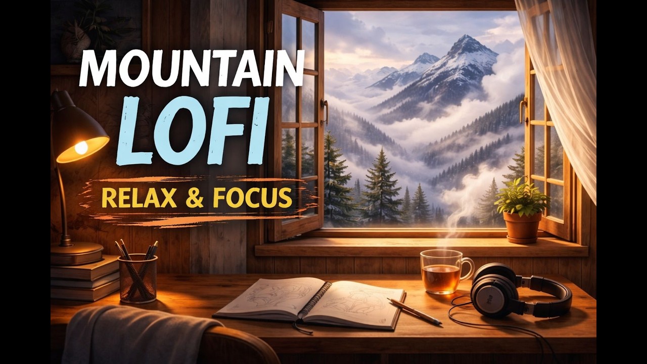 Mountain Lofi ⛰️ Relax & Focus Music | Calm Beats for Study, Work & Sleep
