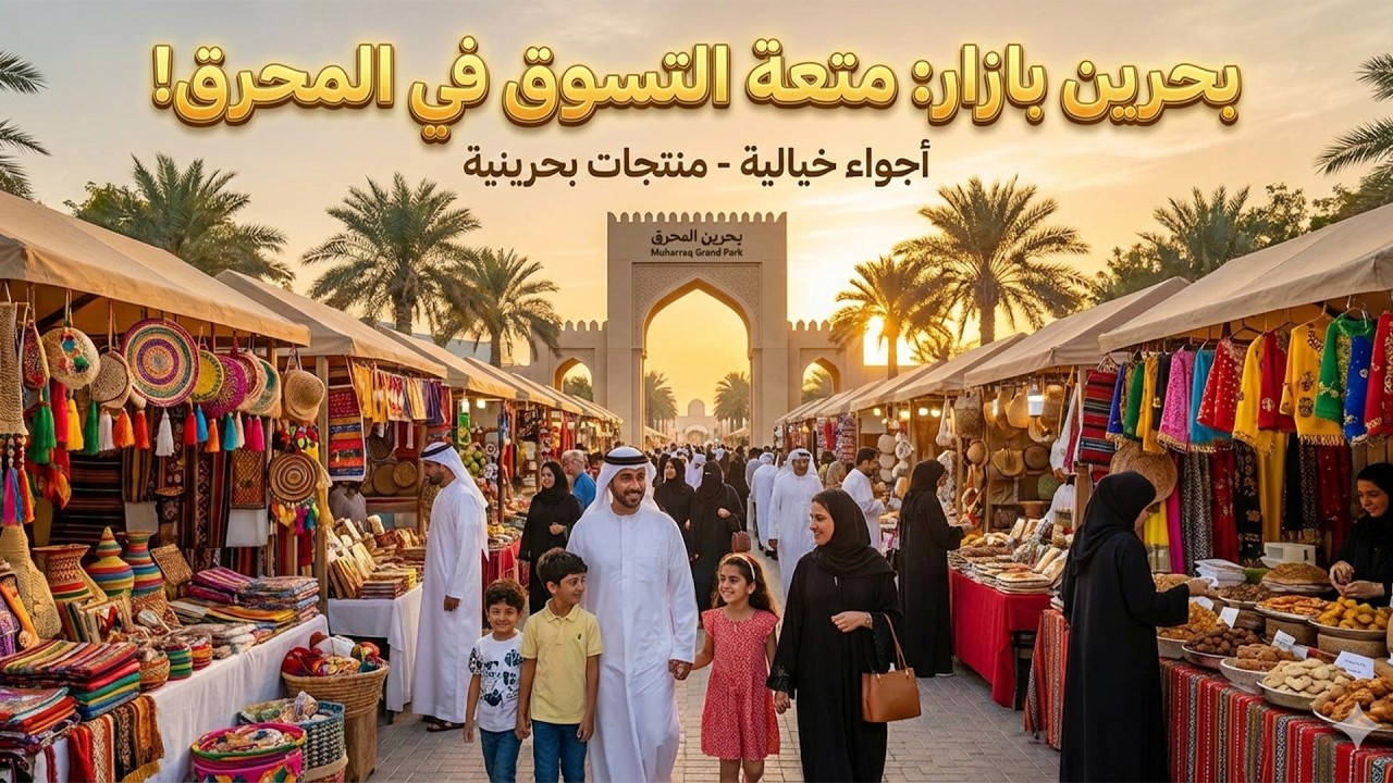فعاليات البحرين | جولة في بحرين بازار بحديقة المحرق الكبرى أفضل المنتجات والفعاليات