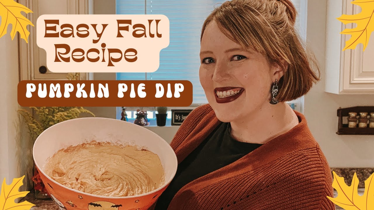 Easy Fall Recipe: Pumpkin Pie Dip 🥧🍁🍂 #fallrecipe #fall2023