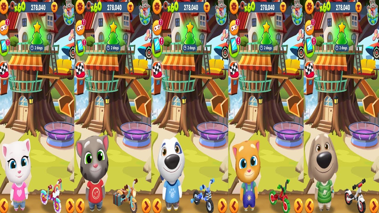 Tom Gold Run.Angela vs Tom vs Hank vs Ginger vs Been Gameplay Android#11
