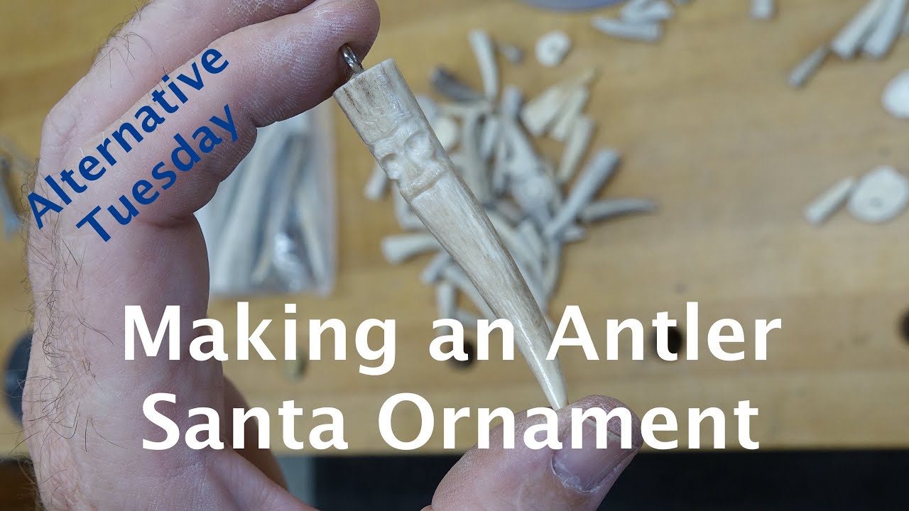 Making an Antler Santa Ornament