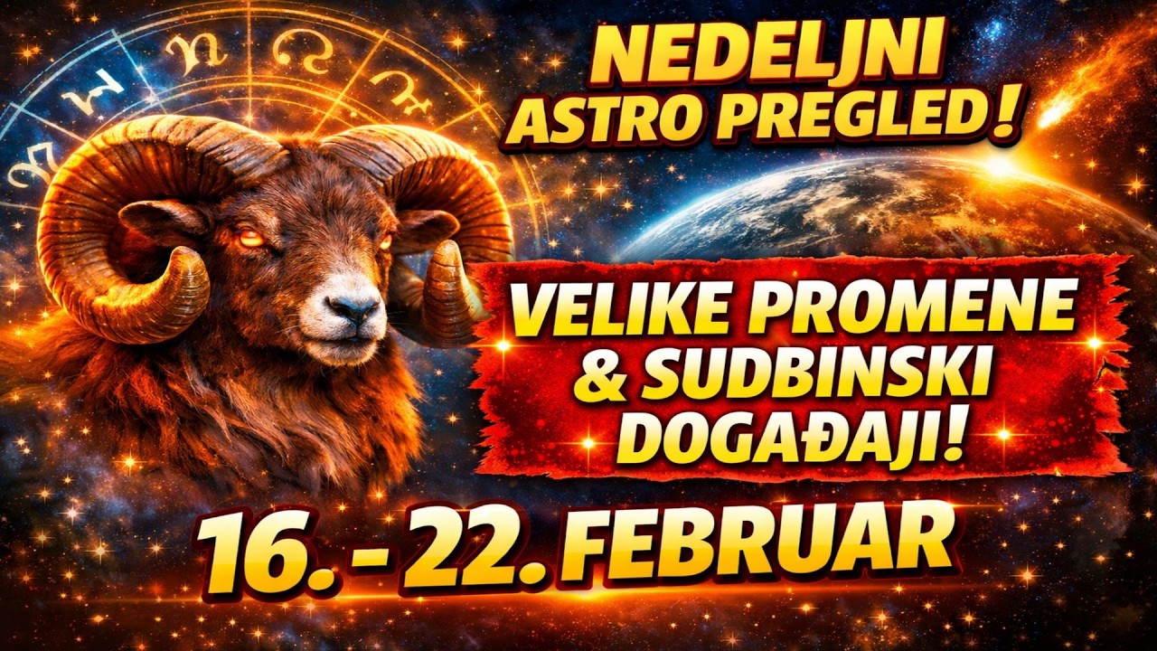 ♈ OVAN NEDELJNI PREGLED | 16 - 22.  FEBRUAR | POMRAČENJE SUNCA MENJA TOK