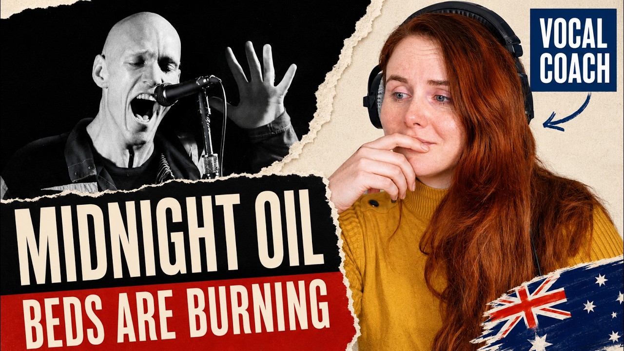 Как одна песня изменила Австралию | Midnight Oil Beds Are Burning Реакция и анализ вокального коуча