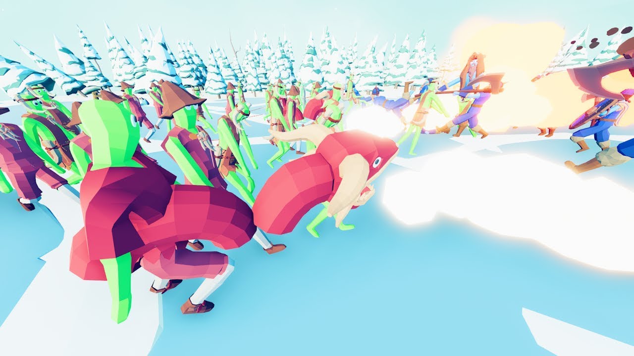 Zombies Adapt to the Cold vs Vikings in TABS - Totally Accurate Battle Simulator Mods