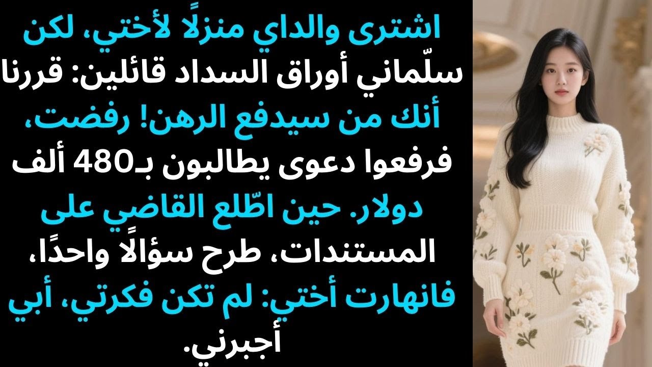 قرر والداي أن أدفع رهن منزل أختي — فسأل القاضي: لماذا يبدو توقيعي مختلفًا؟