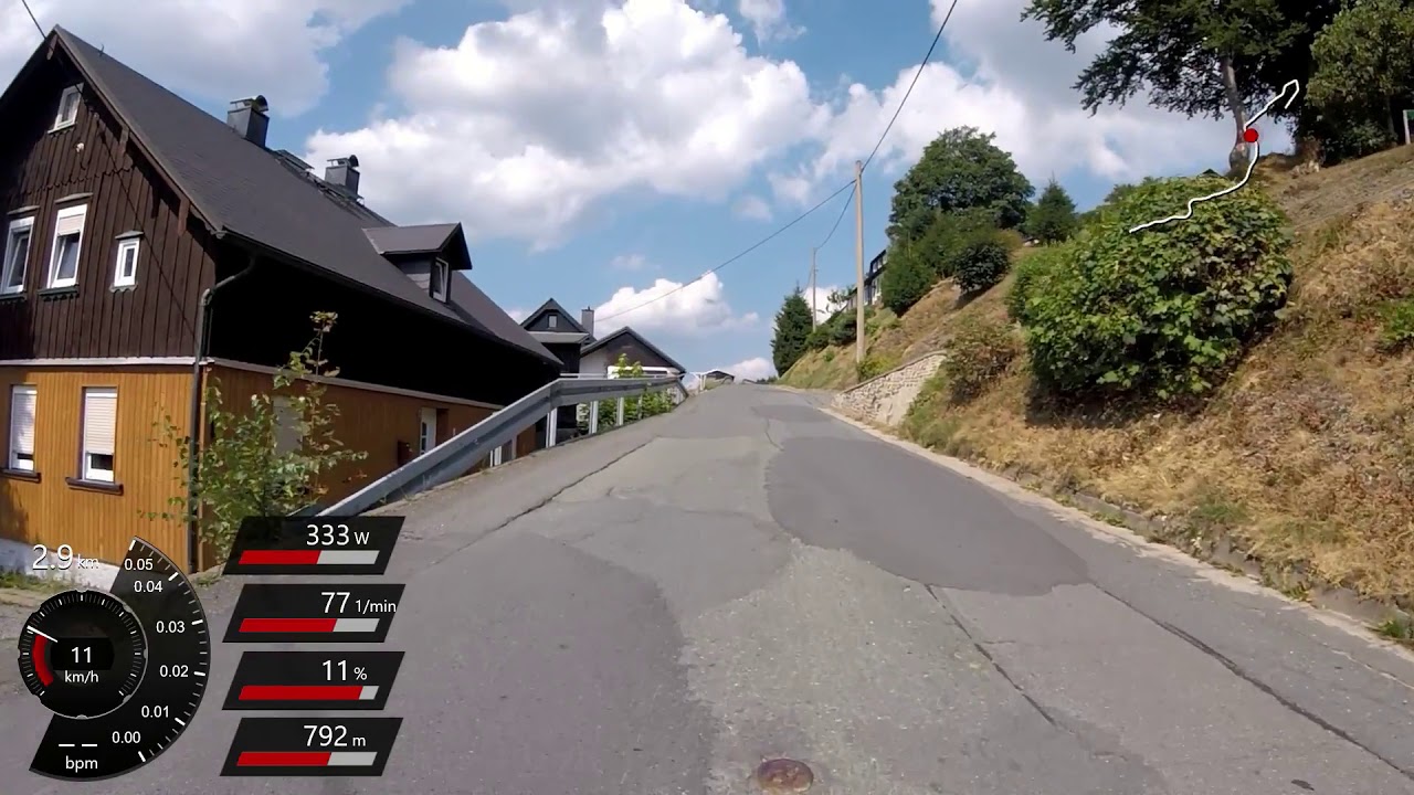 Aschberg Anstieg von Klingenthal | 4x Zeitraffer