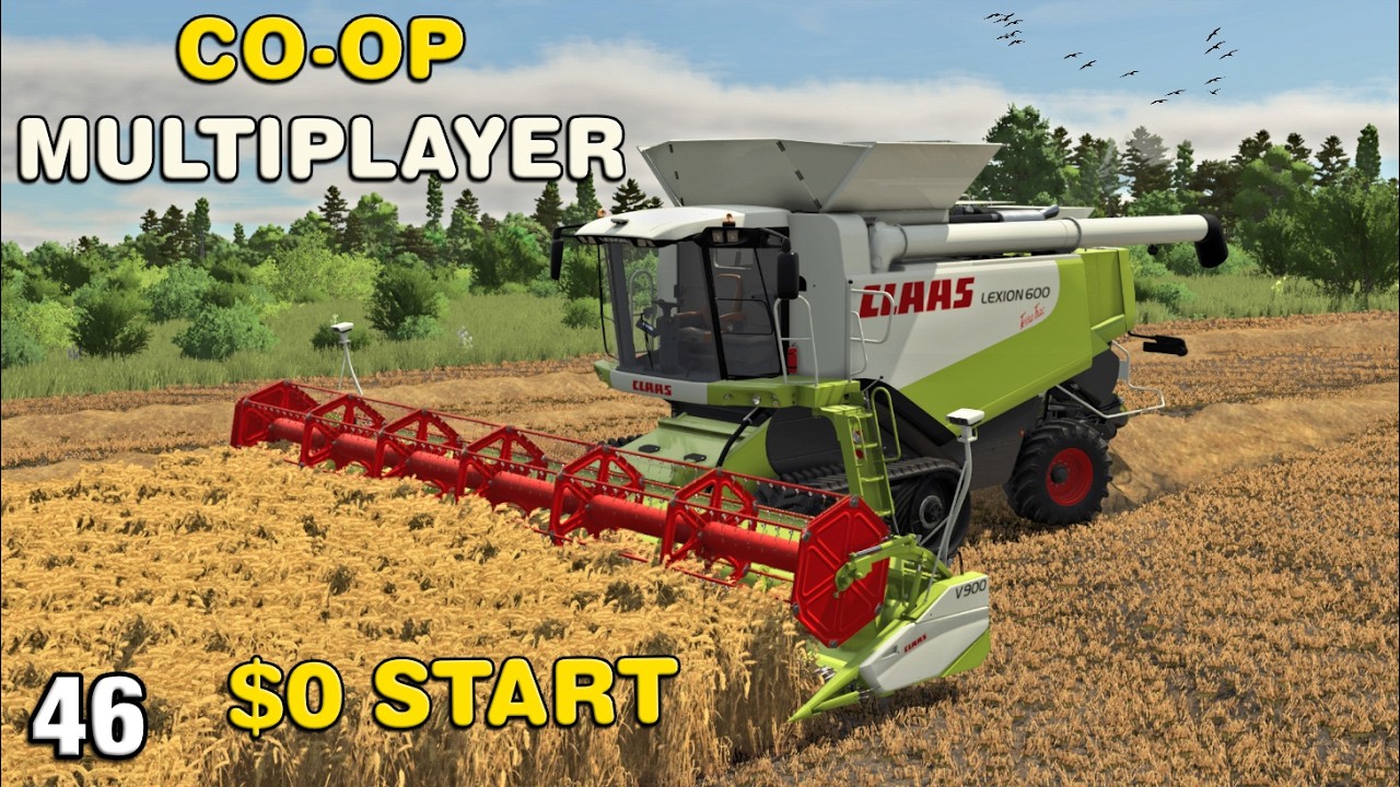THE CLAAS LEXION 600 GETS TO WORK CO-OP Multiplayer Survival4X FS25 Ep46