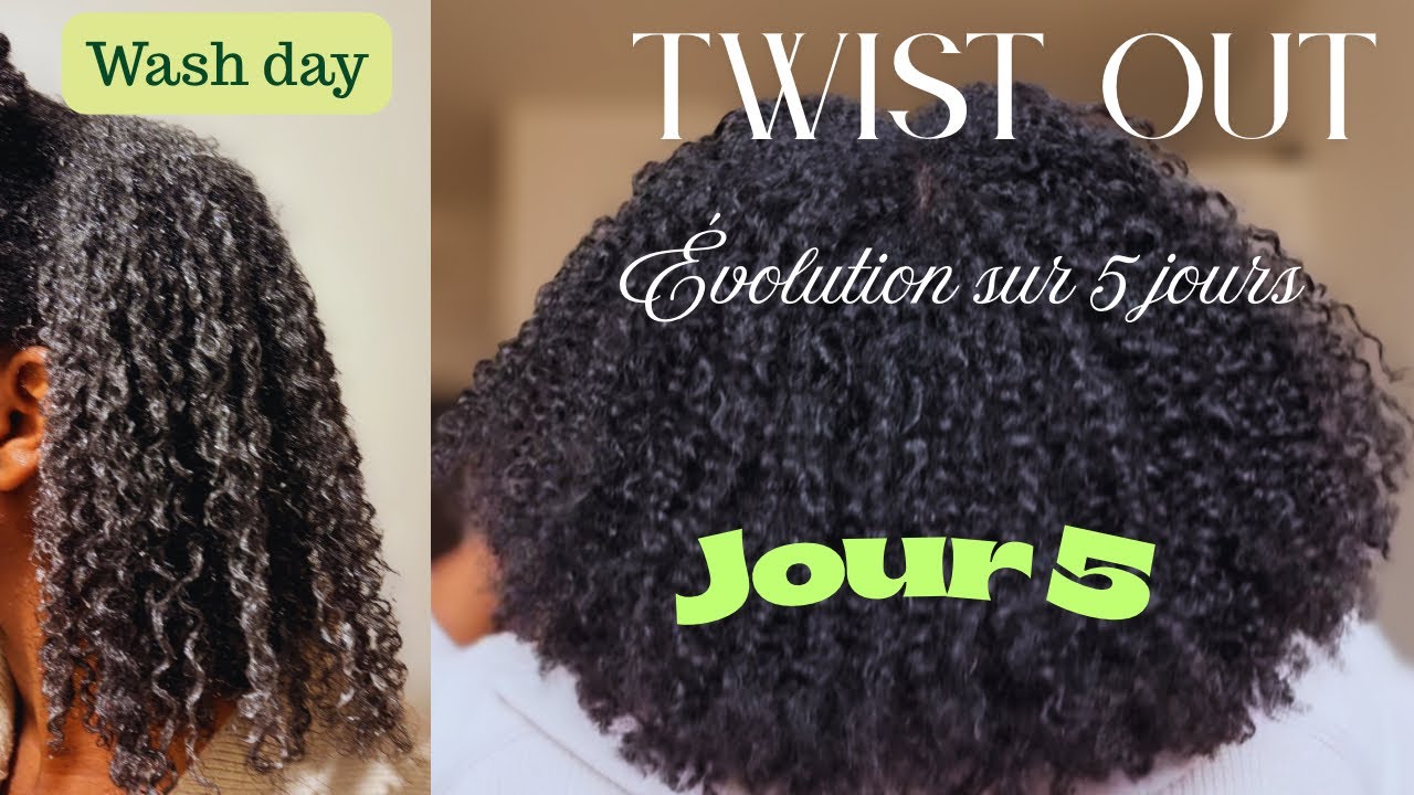 Twist out - Jour 5 | Le twist out à son apogée + wash day