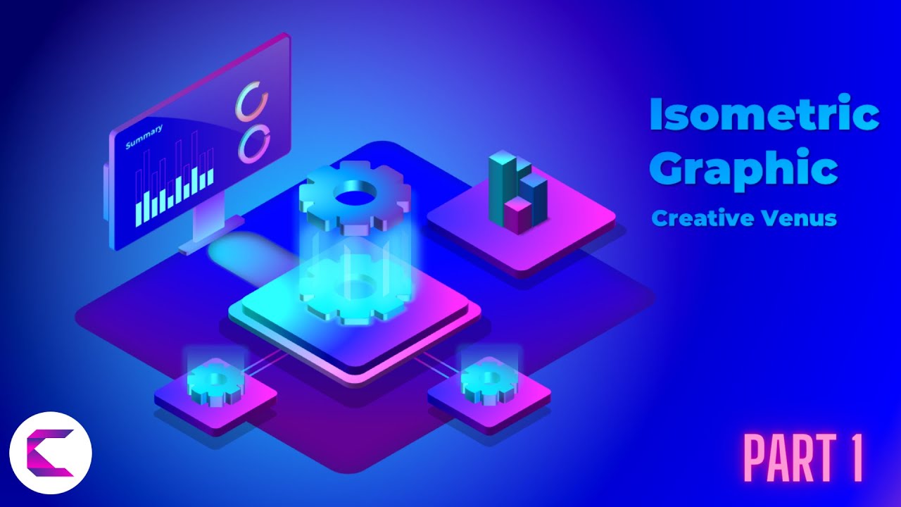Data Visualization Concept | 3D Isometric Vector illustration in #Microsoft Office365 PowerPoint - 1
