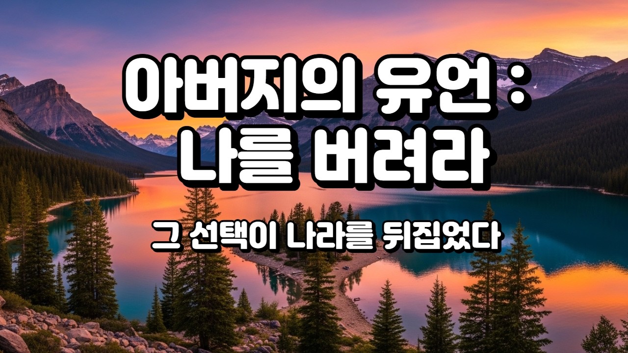 아버지의 유언 나를 버려라#오디오북 #스토리텔링 #반전소설 #스릴러#권력비리 #정치스캔들 #가족드라마 #복수극#몰입감 #유튜브소설 #선택의무게 #완결#한국스릴러