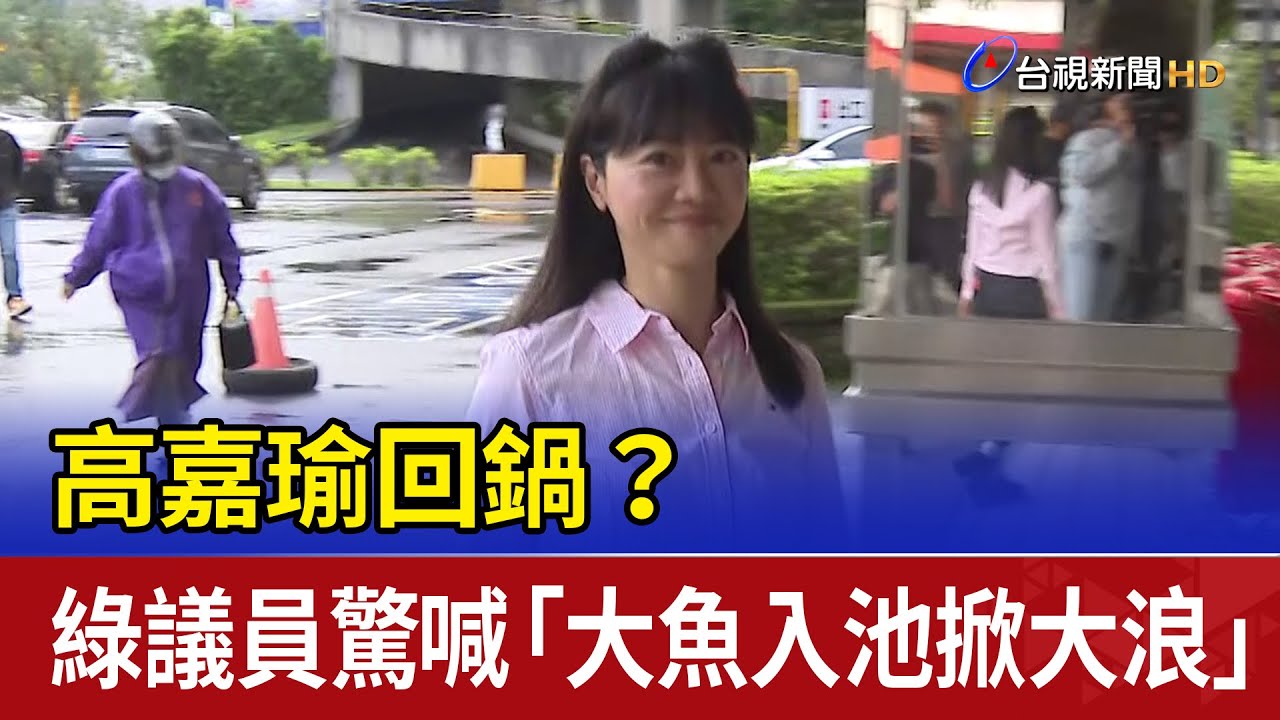 高嘉瑜回鍋？綠議員驚喊「大魚入池掀大浪」