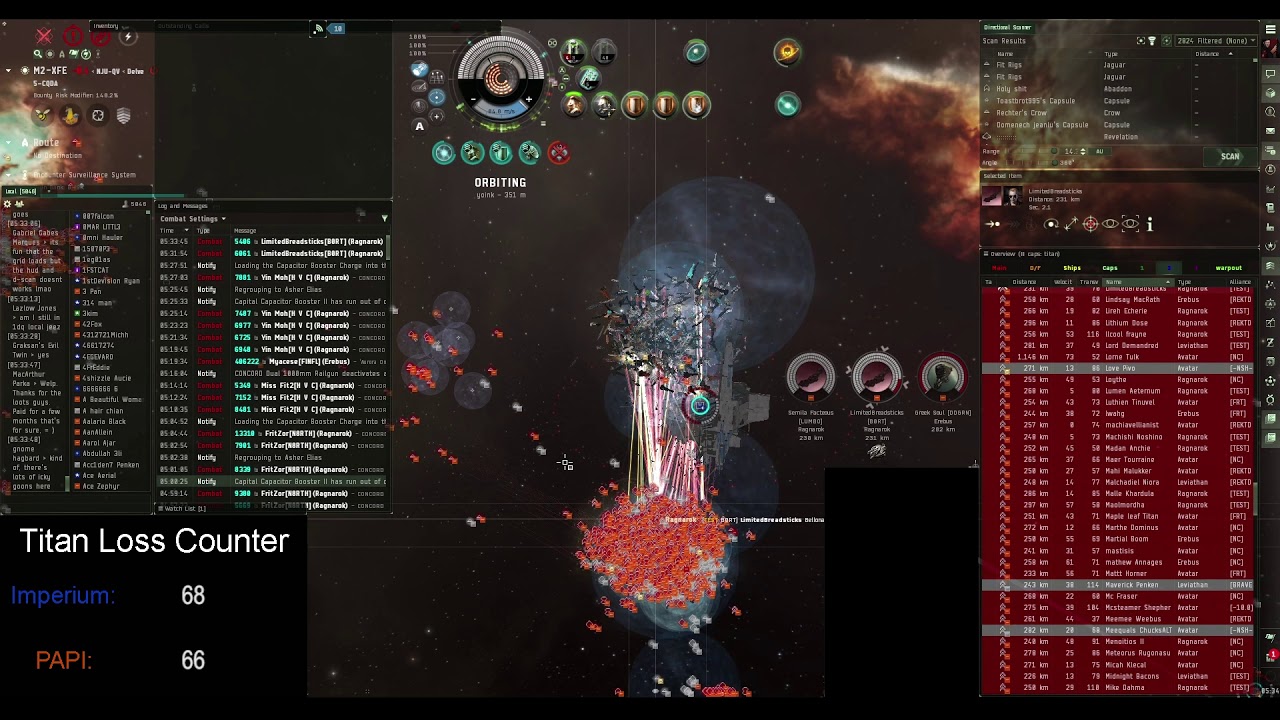 EVE Online: M2-XFE Titan Gamplay