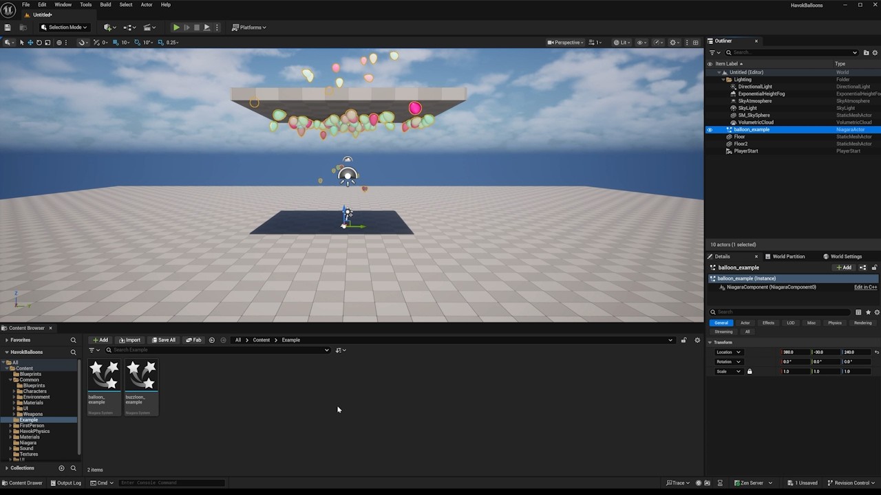 Havok Balloons Tech Showcase - Behind the Particles