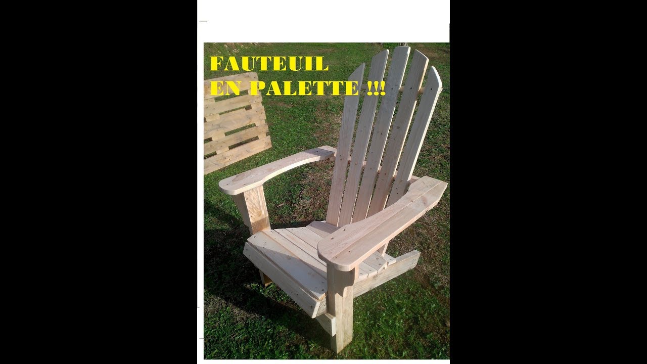 [TUTO] FAUTEUIL EN PALETTE (ADIRONDACK)