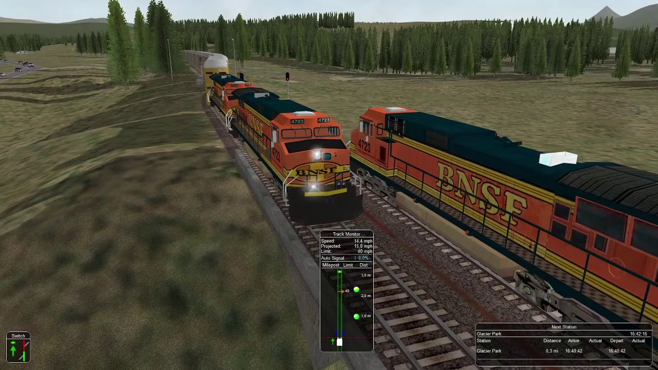 OR (MSTS) Marias Pass activity: Running with Hotbox